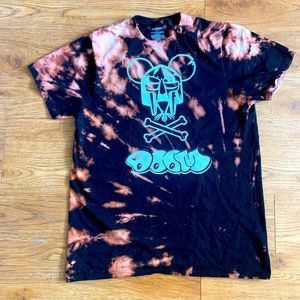 Custom made Bleach dye large MF Doom T Shirt